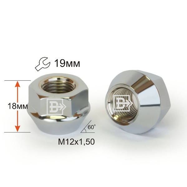 

Гайка D14 Cr M12X1,50
