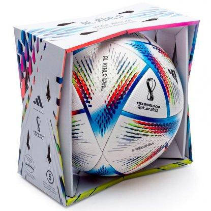 

Мяч футбольный Adidas 2022 World Cup Al Rihla ОМВ H57783 (размер 5)
