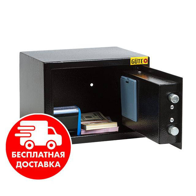 

Сейф мебельный черный 17Е для дома офиса ВхШхГ 17х23х17см