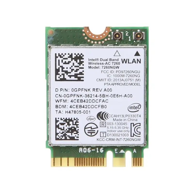 

WI-FI адаптер для ноутбука Intel 7260NGW
