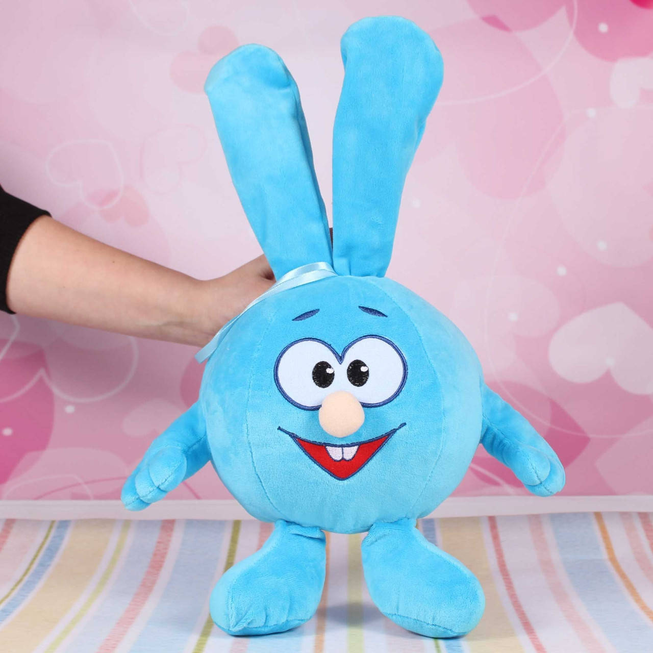 

Мягкая игрушка Kinder toys кролик Крош (Смешарики), Голубой