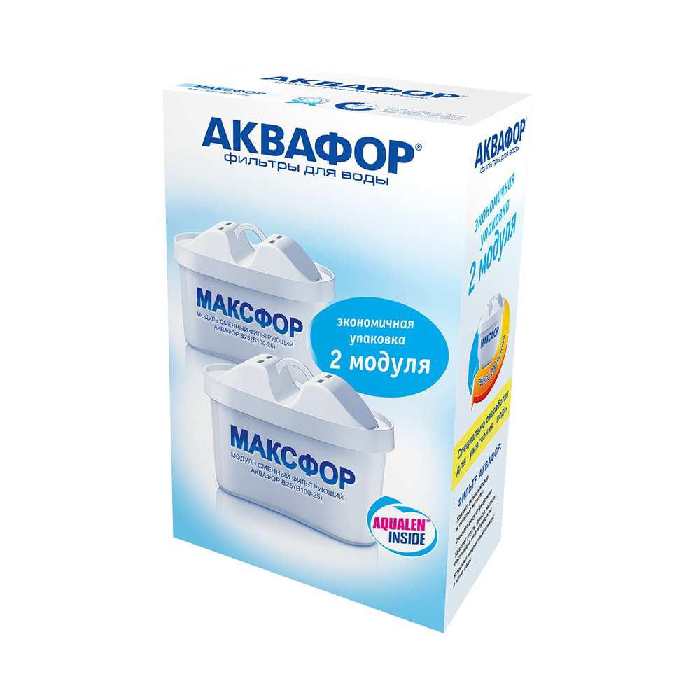 

Картриджи Аквафор В100-25 прямоугольные (комплект 2 шт)