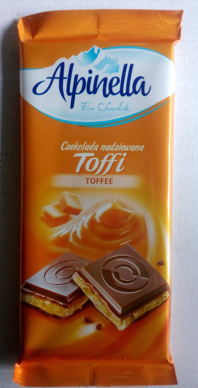 

Молочный Шоколад Alpinella Toffi 90гр Польша