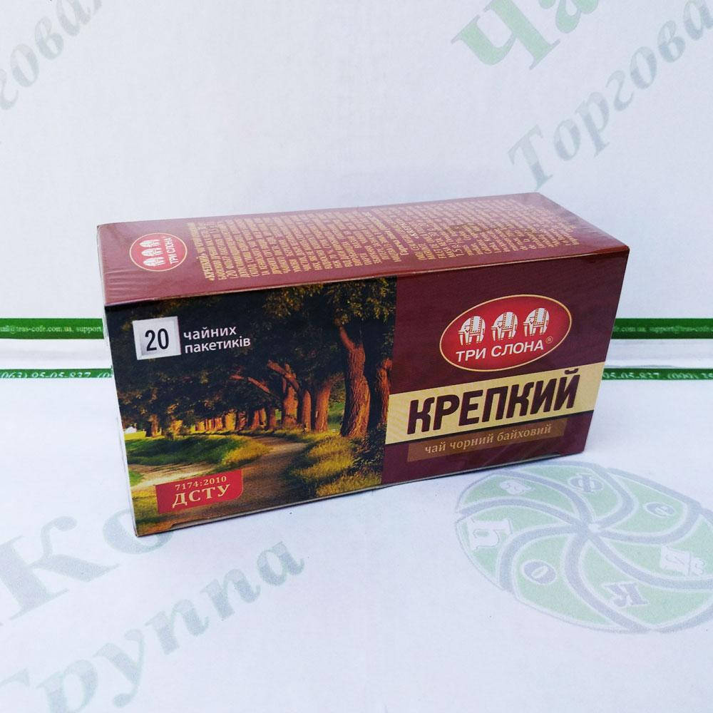 

Чай Три слона Крепкий черн. 20*1,5г б/н (36)