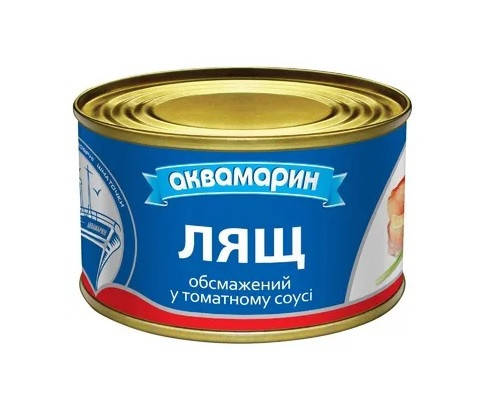 

Лещ Аквамарин Обжаренный в Томатном Соусе 230 г Украина