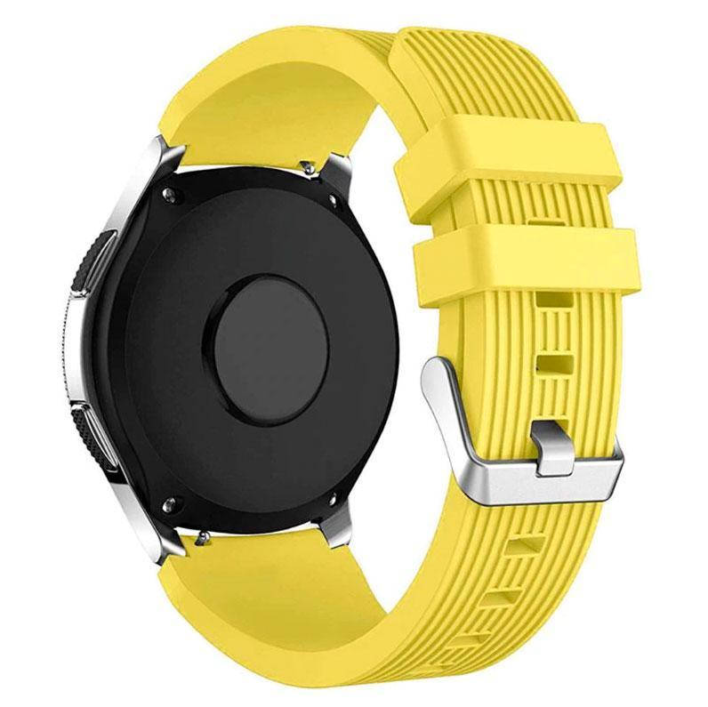 

Силиконовый ремешок Watchbands Galaxy для Samsung Gear S3 Frontier / Samsung Gear S3 Classic жёлтый