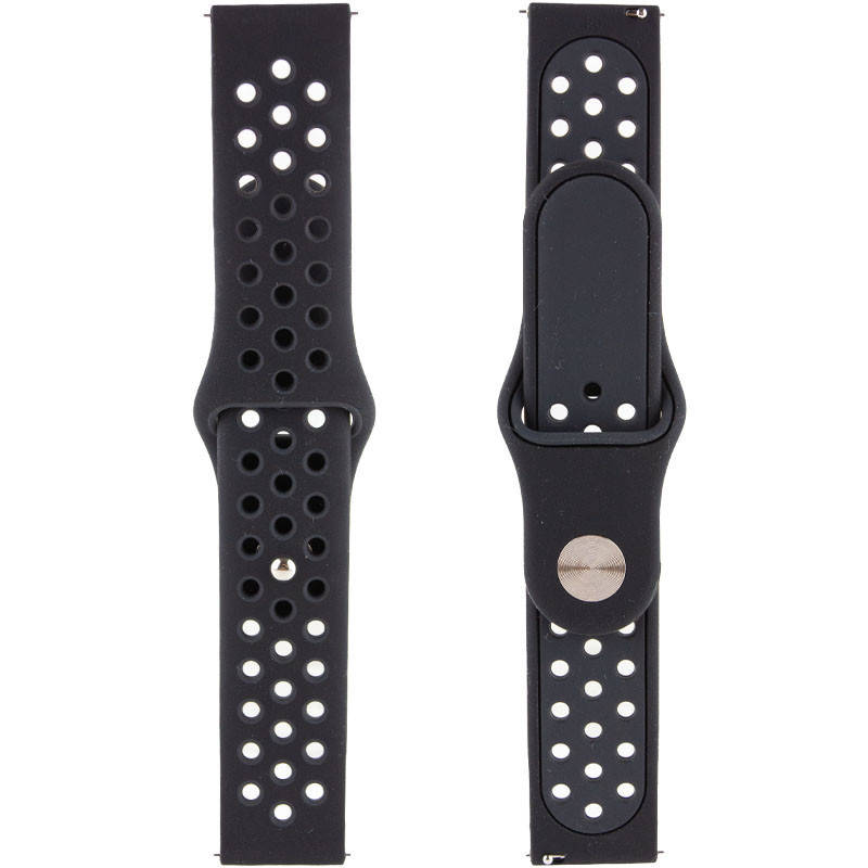 

Силиконовый Ремешок для Xiaomi Amazfit/Samsung 20 mm (black/black)