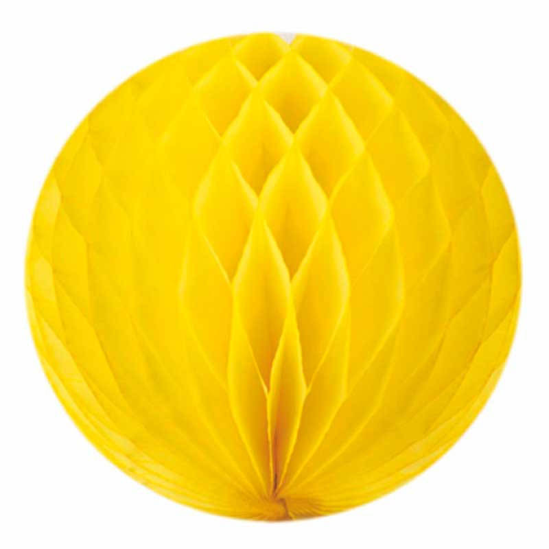 

Бумажный шар-соты желтый 30см 49791