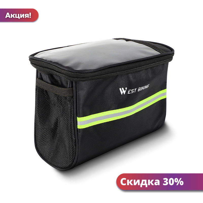 

Сумка велосипедная West Biking YP0707170 Black на руль велосипеда велосумка "Lv" "Lv"