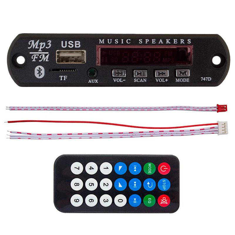 

MP3 модуль с пультом ДУ и Bluetooth, WAV + APE + MP3