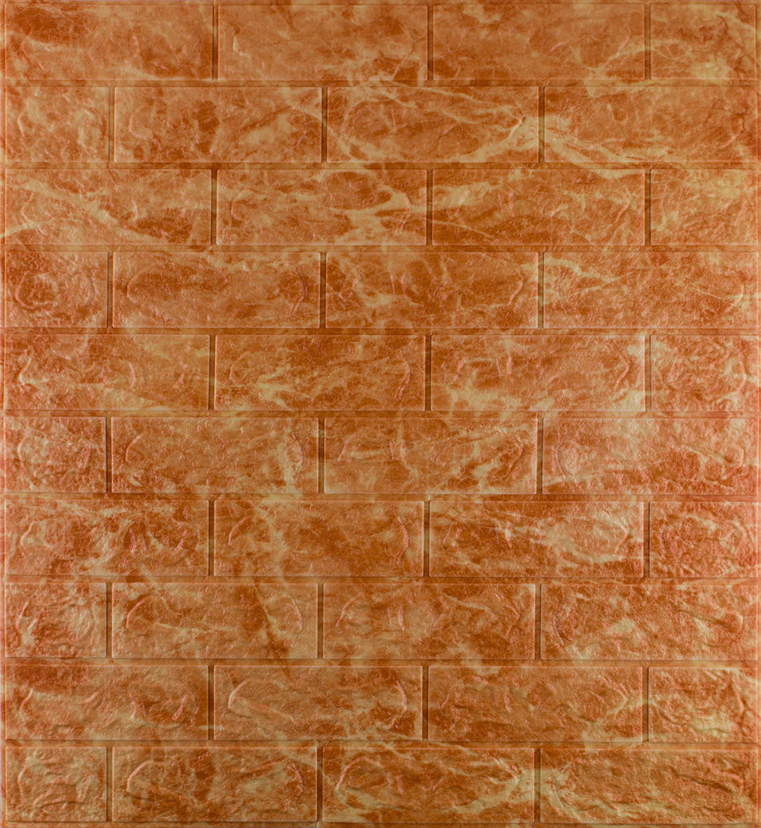 

Самоклеющаяся декоративная 3D панель под кирпич коралловый мрамор 700x770x5мм