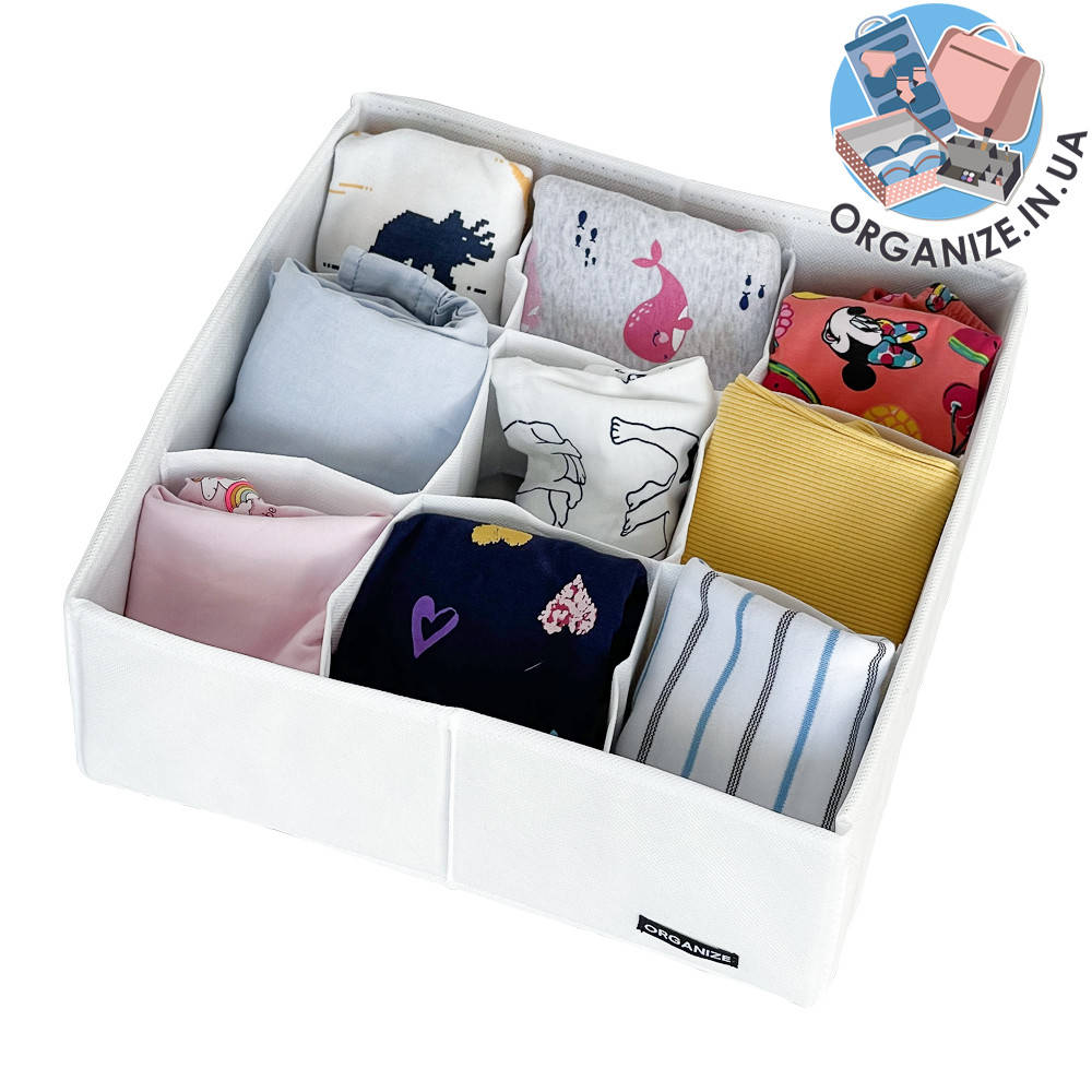 

Органайзер на 9 ячеек 30*30*10 см ORGANIZE (белый)