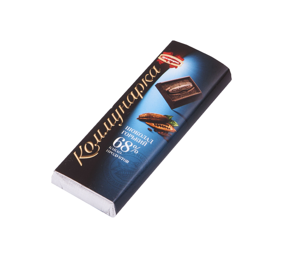 

Белорусский горький шоколад 68% какао Коммунарка 20г