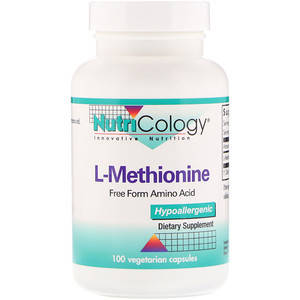 

L-метионин, L-Methionine, Nutricology, 100 растительных капсул