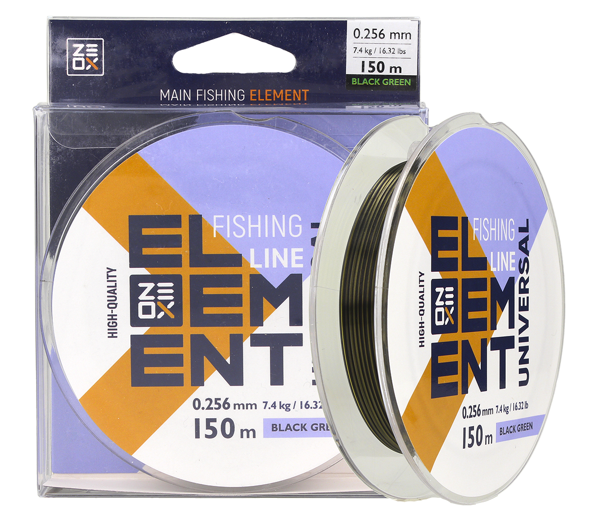 

Леска Zeox Element Universal Line 150м Black Green 0.7, Разные цвета