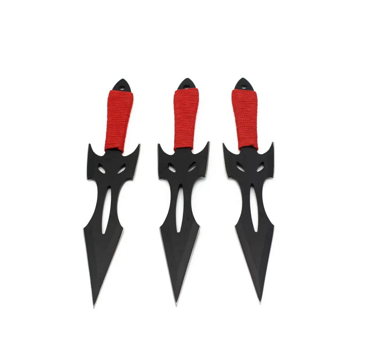 

Ножи метательные Red Sharp комплект 3 в 1, Черный
