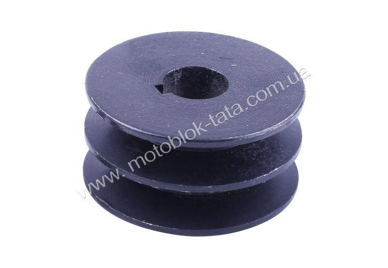 

Шкив ремня 2 ручья под коленвал Ø25mm - 177F