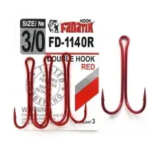 

FD-1140 Red № 3/0 Двойной крючок