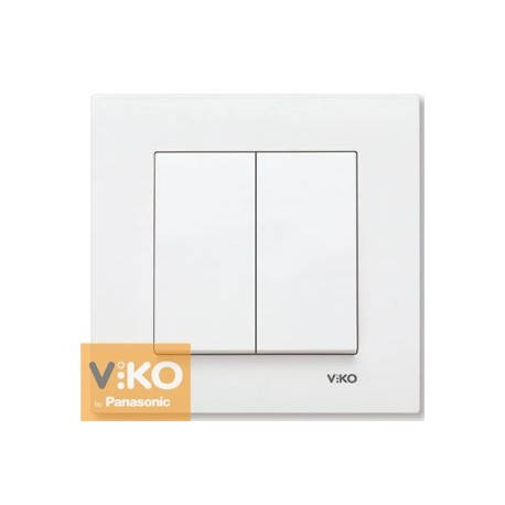 

Выключатель двухклавишный скрытой установки Viko Karre 90960002