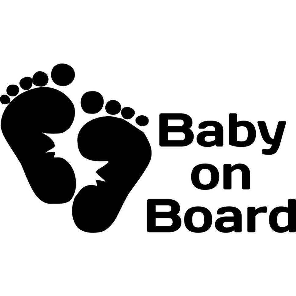 

Виниловая наклейка на автомобиль - Baby on Board v40