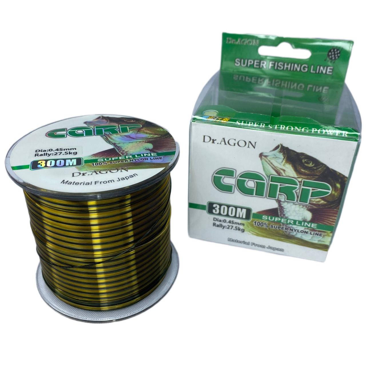 

Двухцветная леска Dr.Agon CARP SUPER LINE 300 m (0.25 - 0.45 mm), Разные цвета