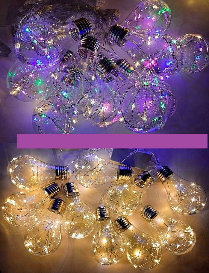 

Гирлянда в виде лампочек 10 led, 3*0,3 м (мультицвет)