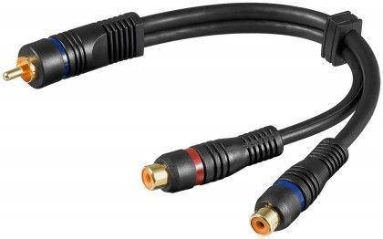 

Перехідник аудіо RCA 1x2 M/F Goobay 0.2m Coaxial D=4.5mm OFCu Gold Черный(75.05.0930)