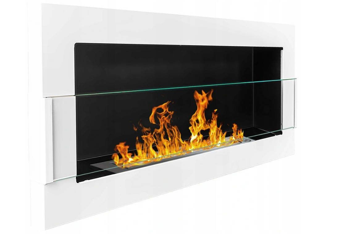 

Биокамин с ароматерапией GMT 900x400x12 белый глянц со стеклом + 1 л топлива в подарок