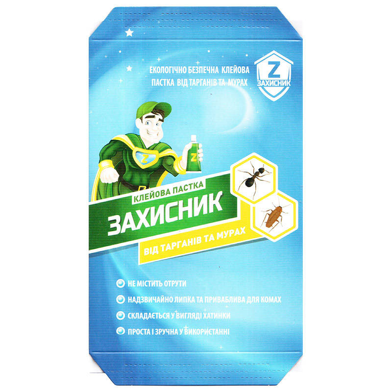 

Клеевая ловушка-домик "Защитник" для уничтожения тараканов и муравьев, от Ukravit, Украина