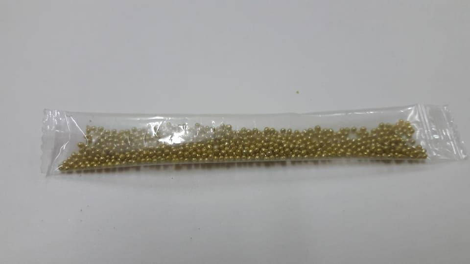 

Посыпка сахарная бусинки "золото"