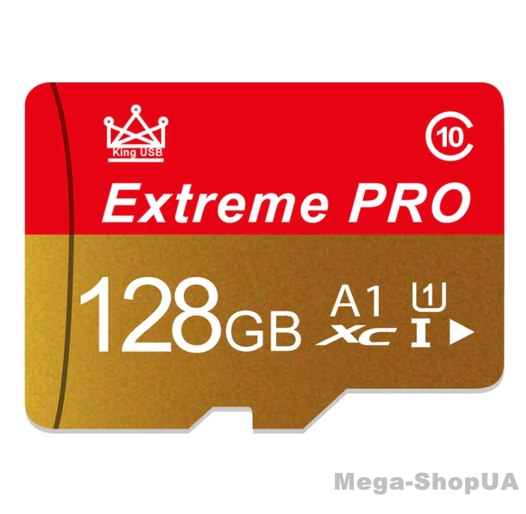

Карта памяти, флешка MicroSD 128GB Class 10 + SD Adapter микро сд 128 гб для телефона, смартфона, планшета D3