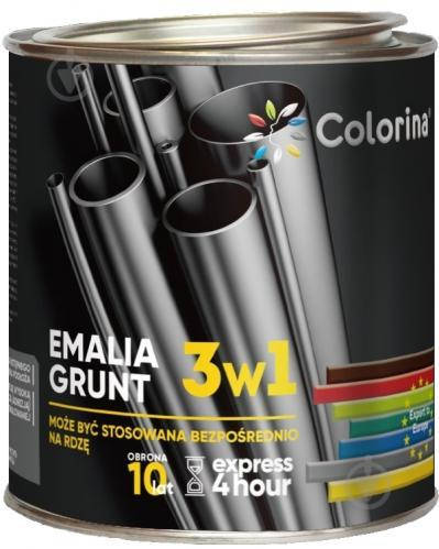 

Эмаль по металлу и ржавчине «ГРУНТ-ЭМАЛЬ 3в1» COLORINA 2,5 кг Серый RAL 7045