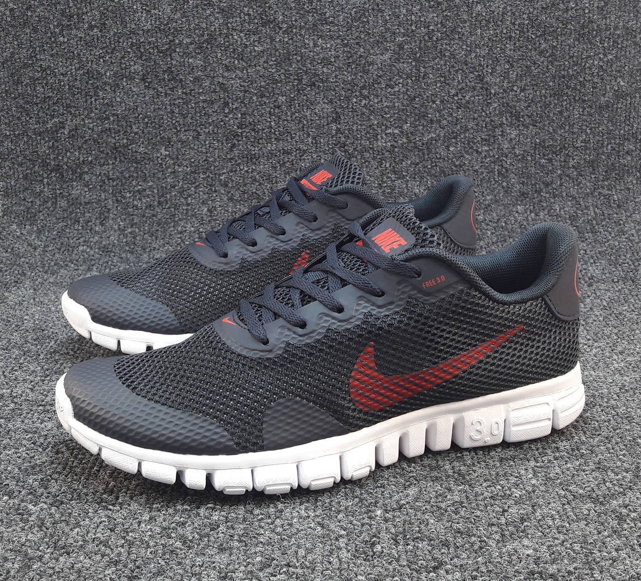 

Кроссовки мужские Nike Free Run 3.0 сетка синие (найк фри ран)(р.42,43,44,45), Синий