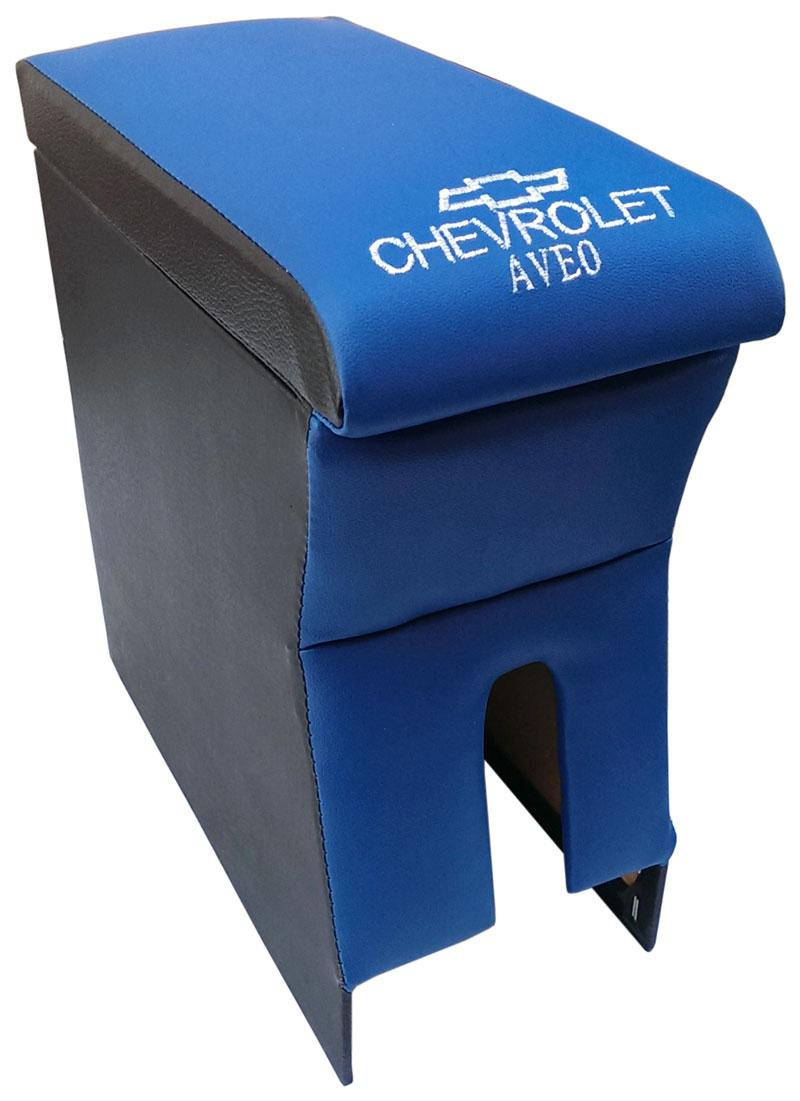 

Подлокотник Chevrolet Aveo с вышивкой синий