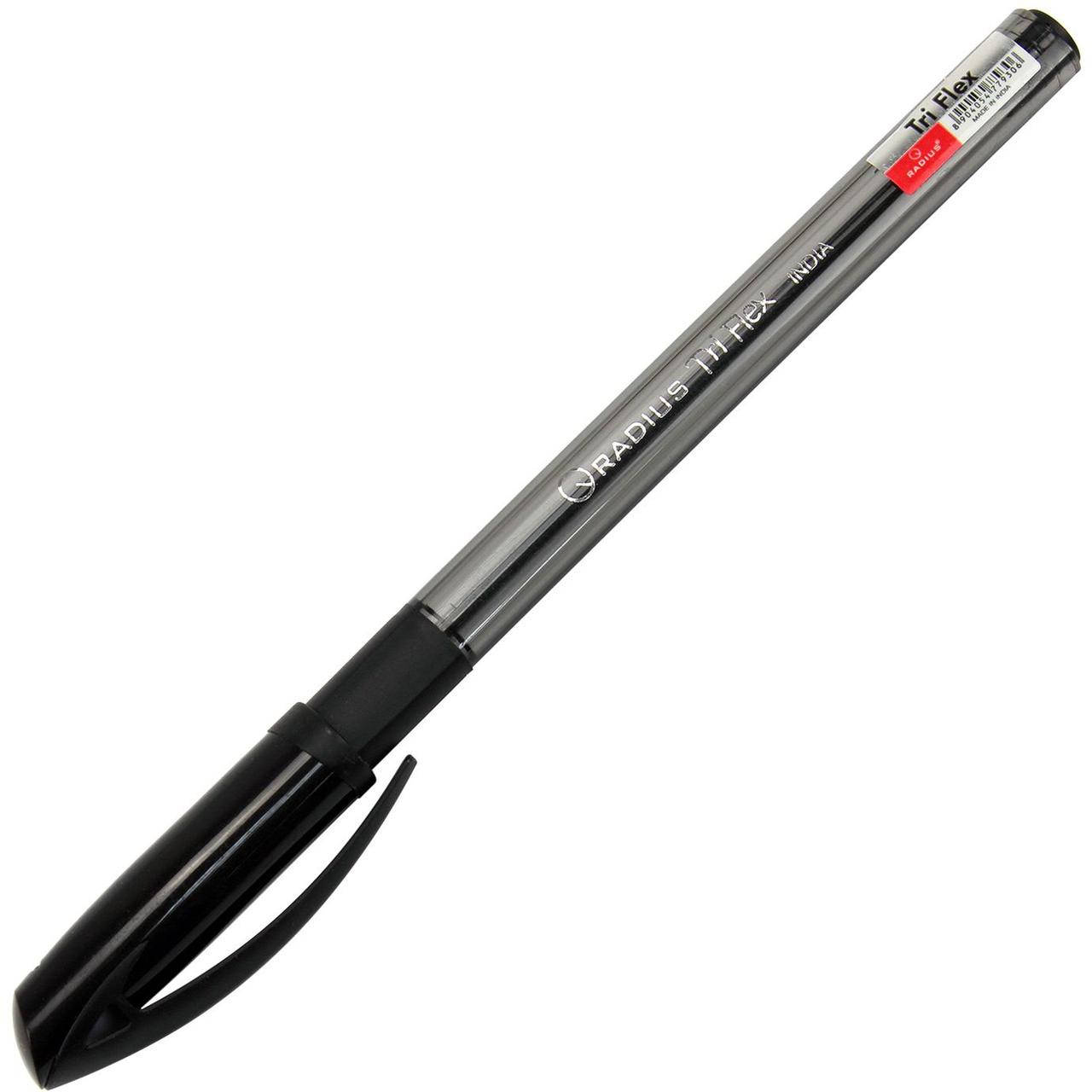 

Ручка кулькова "Radius" 9306 Tri Flex тонов. чорна