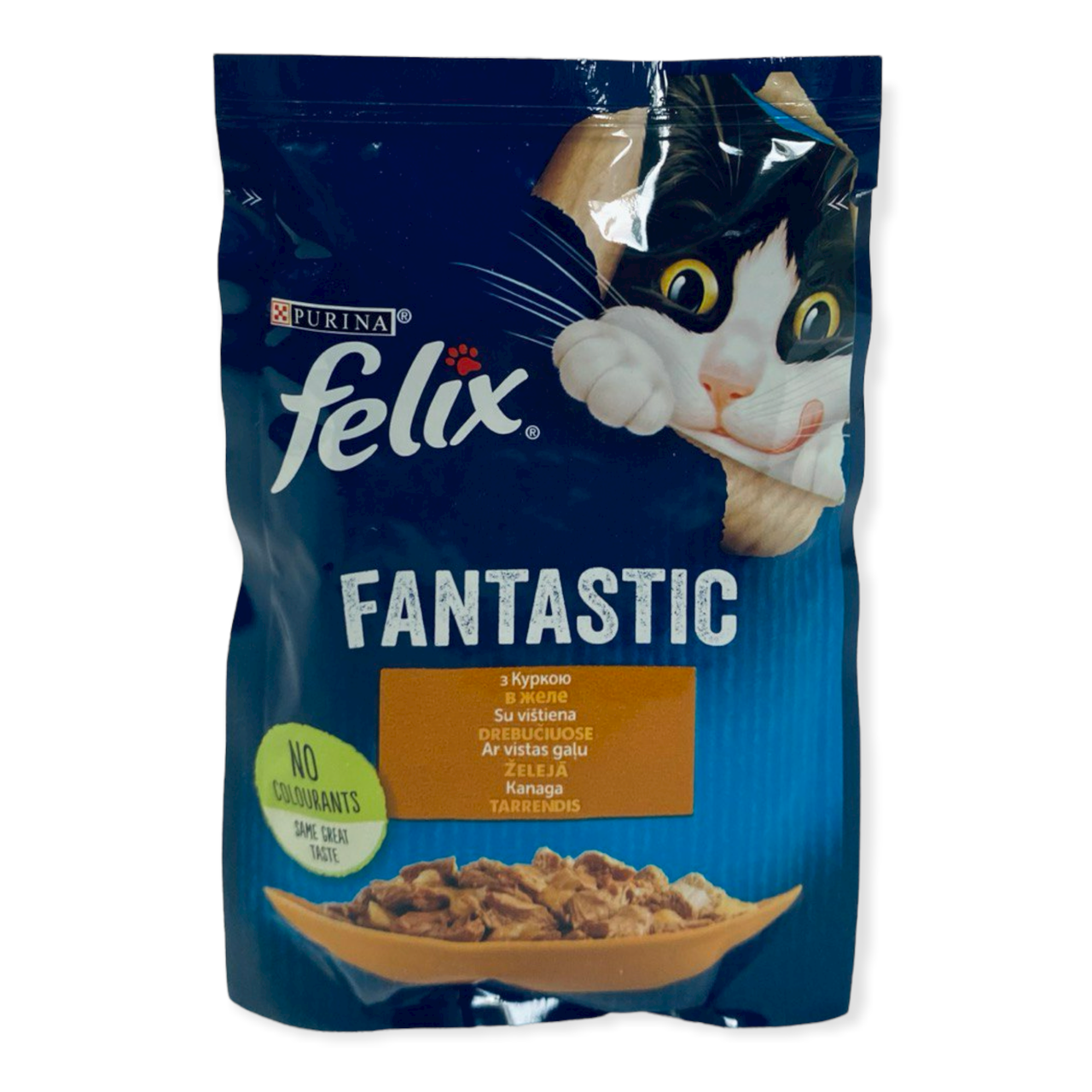 

Влажный корм для котов Purina Felix Fantastic с курицей в желе 85г