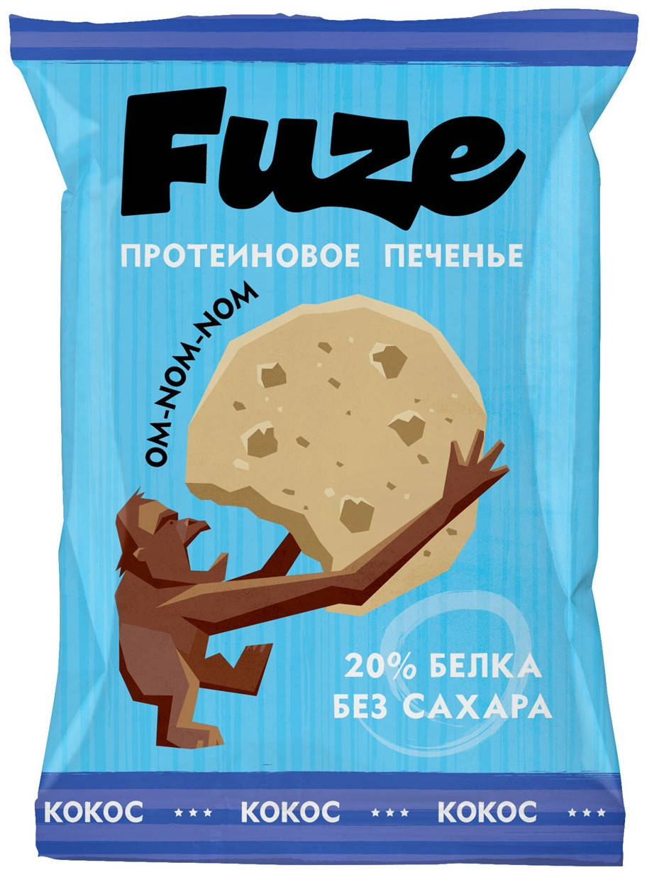 

Протеиновое печенье Fuze вкус Кокос (40 грамм)