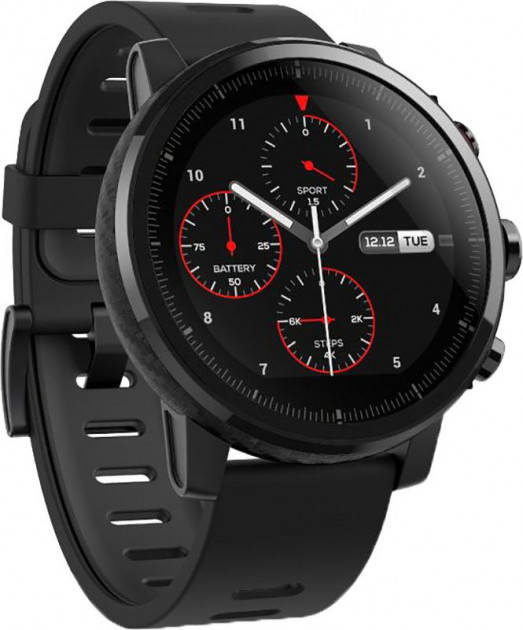 

Смарт часы Xiaomi Amazfit Stratos 2 black Часы для бега спорта триатлона