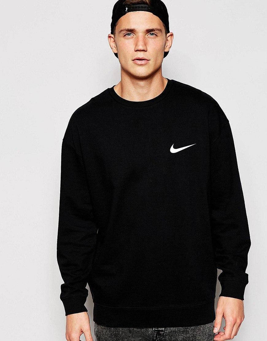

Черный свитшот Nike Minimal Logo реглан унисекс (мужское, женское, детское)