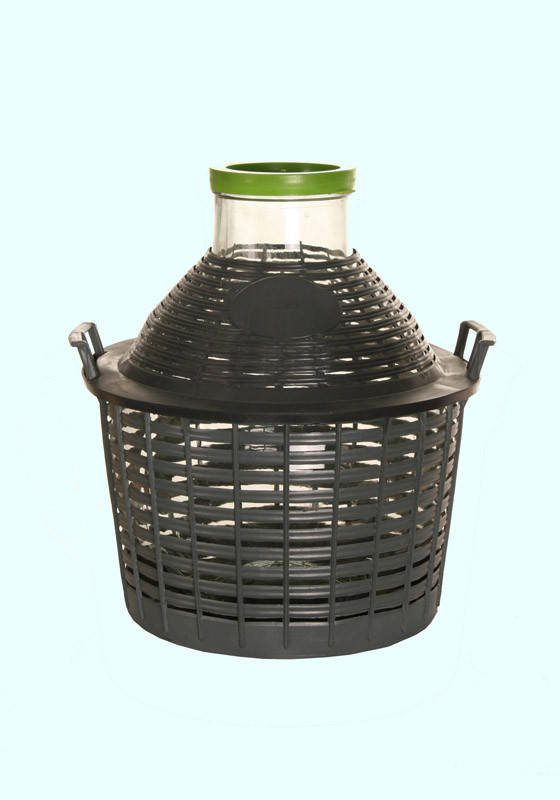 

Бутыль-демиджон с широким горлышком и пластиковой крышкой Итальянское стекло. Объем - 15 литров