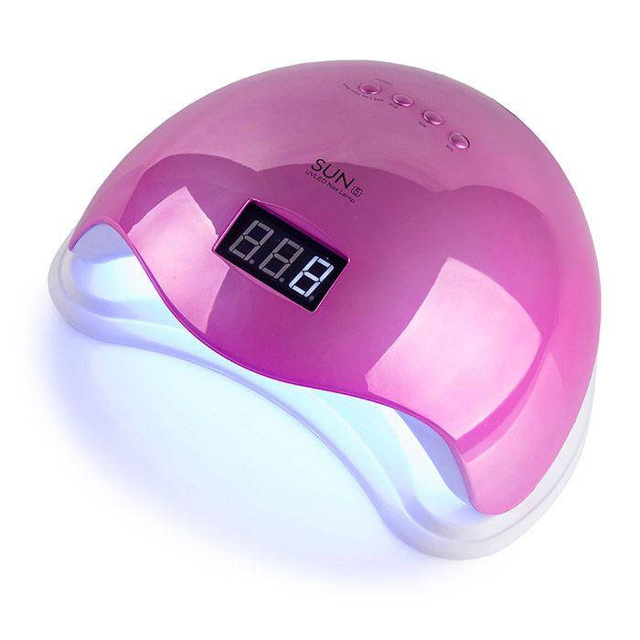 

Профессиональная UV/LED лампа SUN 5 Chrom для сушки гель-лака, 48 Вт. Розовый / Pink