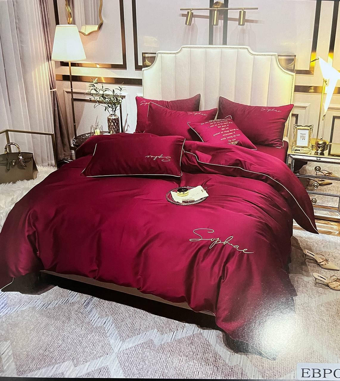

Постельное белье ЕВРО |Home Textile| CROWN| NOBLE LUXURIOS, Красный
