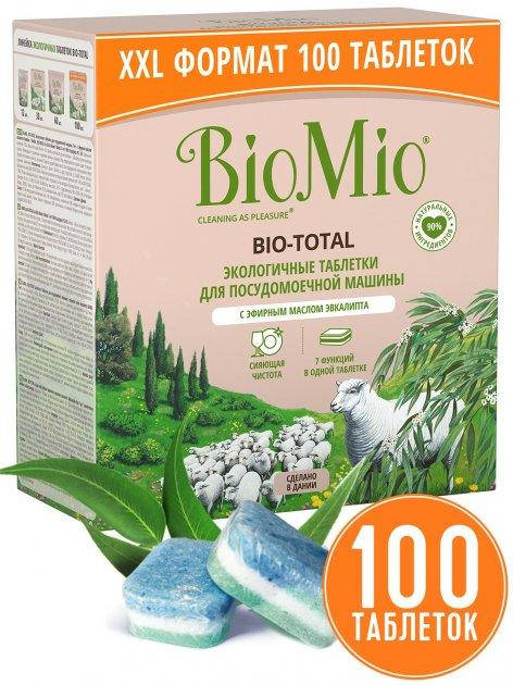 

BioMio Экологичные таблетки для посудомойки Эвкалипт 100шт