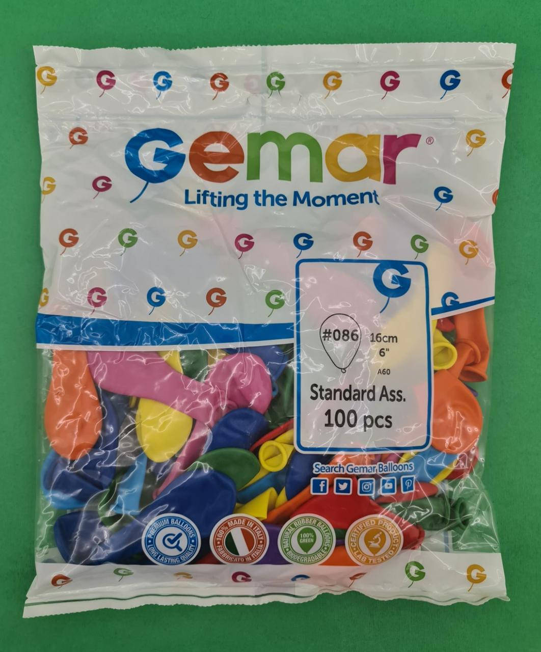 

Воздушные шары ассорти пастель 6" (15 см) 100 шт (1 пач)