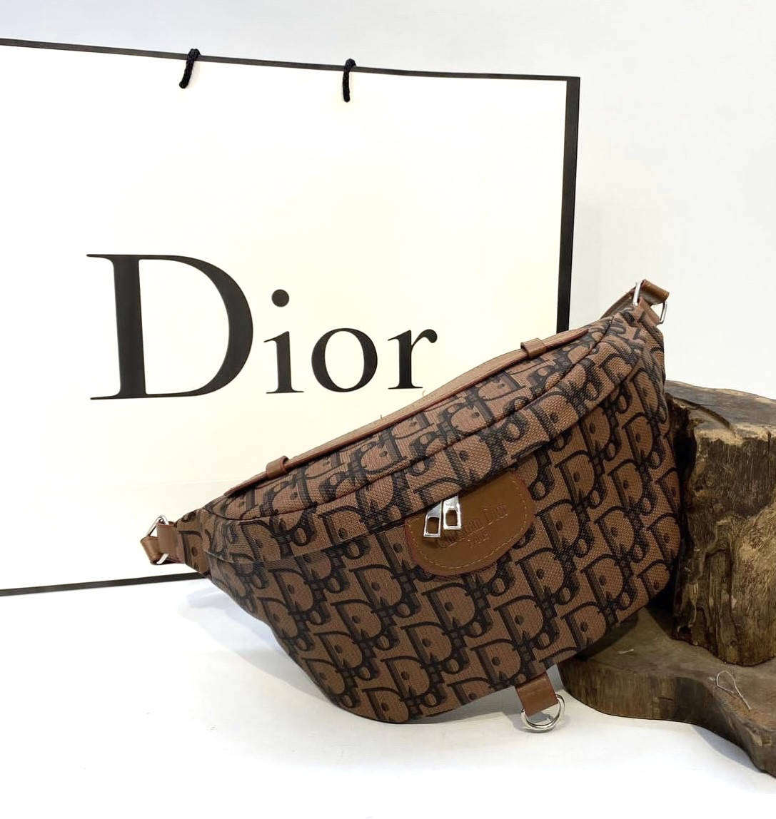

Сумка женская Bambag Dior, бананка Кристиан Диор, Коричневый