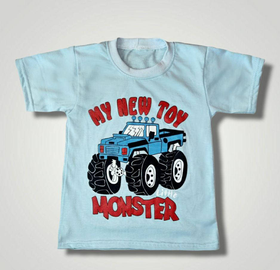 

Футболка для мальчика с принтом My New Toy Monster кулир