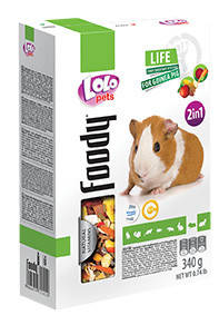 

Корм Lolopets для морской свинки овоще-фруктовый 340 г