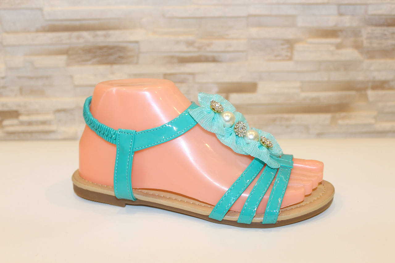 

Босоножки женские мятные Б387