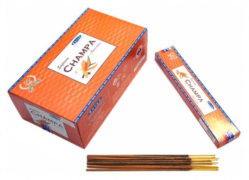 

Благовония Satya Supreme Champa (плоская пачка) 15 грамм