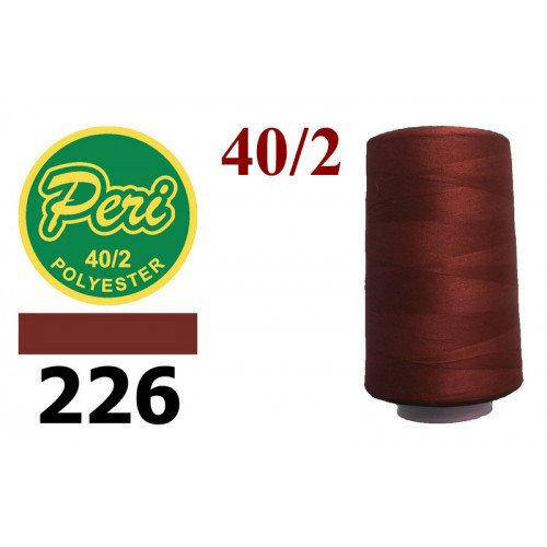 

Нитки для шиття, довжина 4000 яр.,колір 226, коричнево червоний